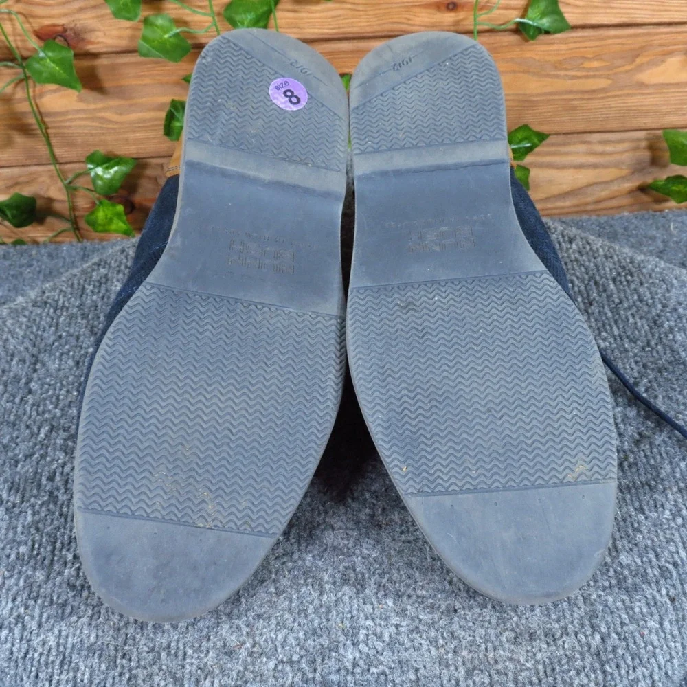 Nunn Bush Barklay Men Chukka Boot Sz 8 Wide Everyday Navy Blue Leather 84793-492